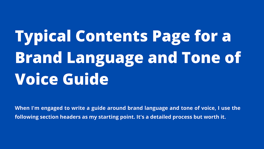 Brand Language Tov Guide